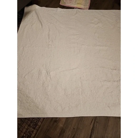 Pottery Barn Kids Butterfly Quilt 90 x 84 Polka Dot Set Queen/Full Pillow Sham